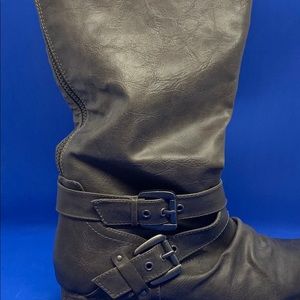 Carlos by Carlos Santana; dark gray riding boots